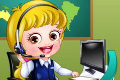 Секретарь в Приемной - Baby Hazel Receptionist Dress Up